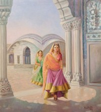 Aurangzib Hanjra, 24 x 27 Inch, Oil on Canvas, Figurative Painting, AC-AZH-030